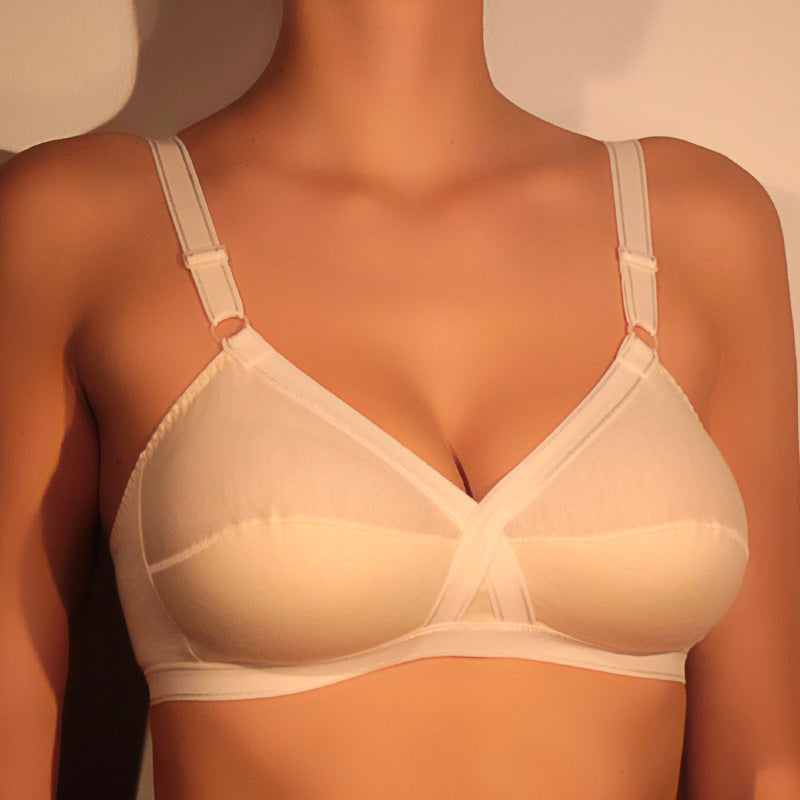 Reggiseno Gios incrociato in cotone