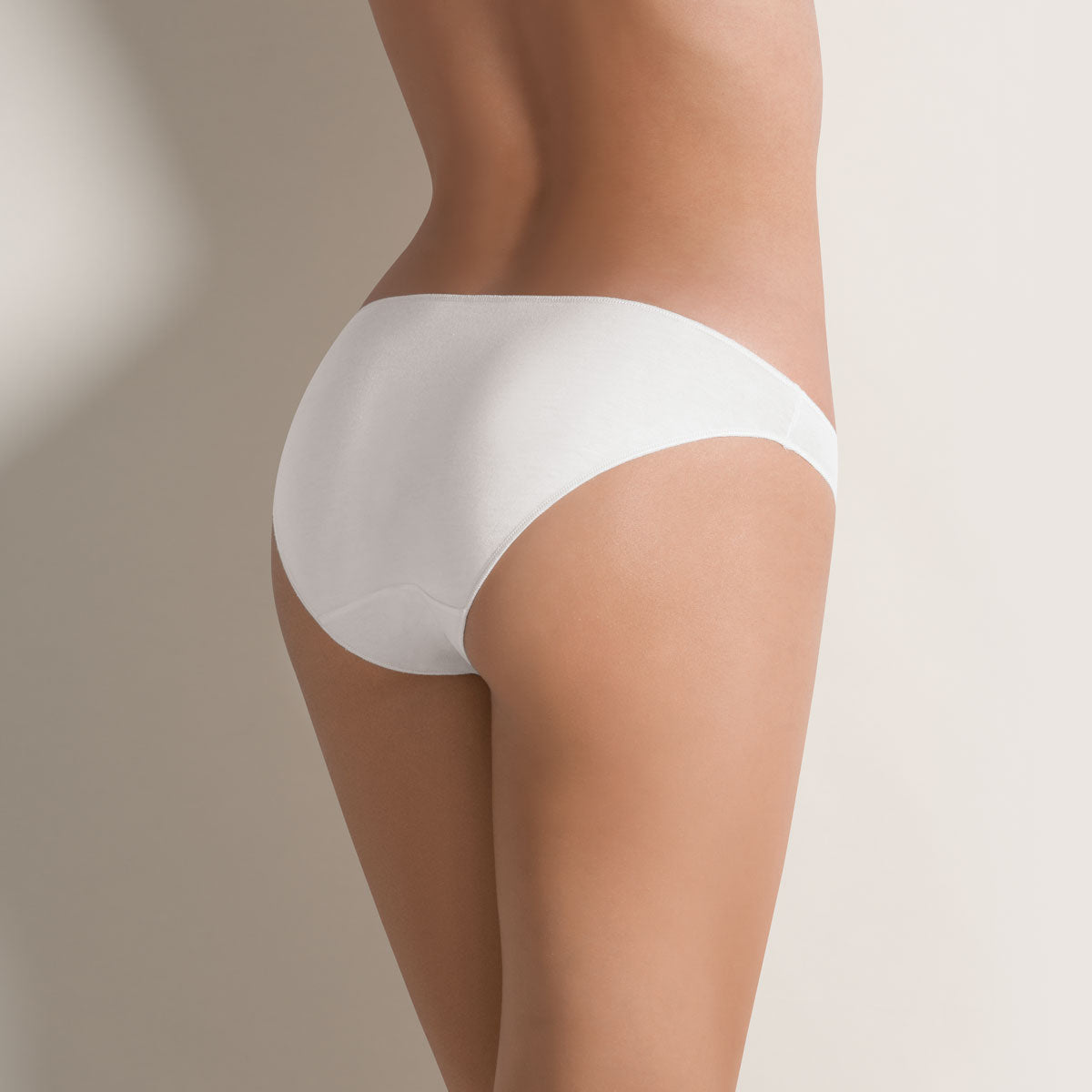 3 Pezzi Slip Cotonella vita bassa senza elastico