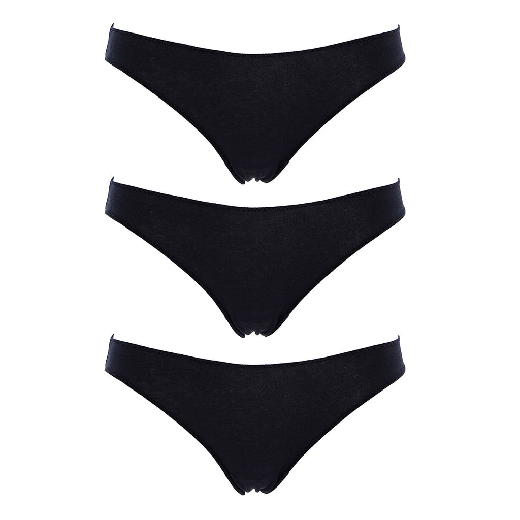 3 Pezzi Slip Cotonella vita bassa senza elastico