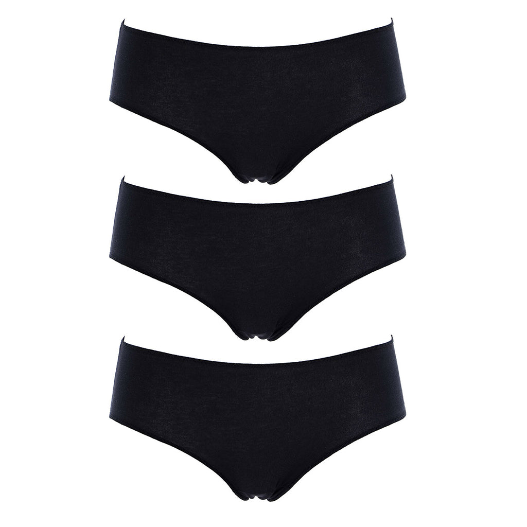 3 Pezzi Slip Cotonella Midi senza elastico