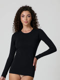 Maglia Jadea a girocollo in cotone elasticizzato