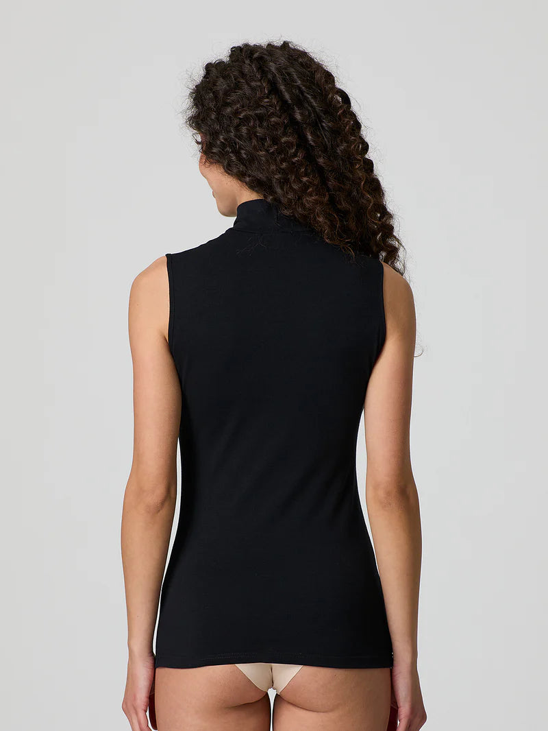 Lupetto Jadea smanicato in cotone elasticizzato