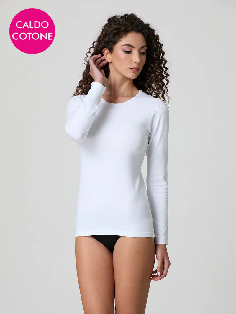 Maglia Jadea a girocollo in caldo cotone