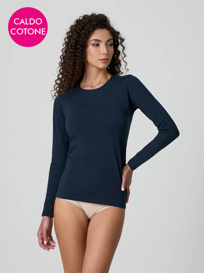Maglia Jadea a girocollo in caldo cotone