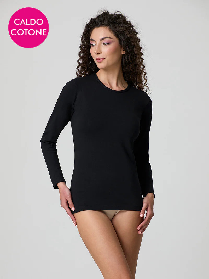 Maglia Jadea a girocollo in caldo cotone