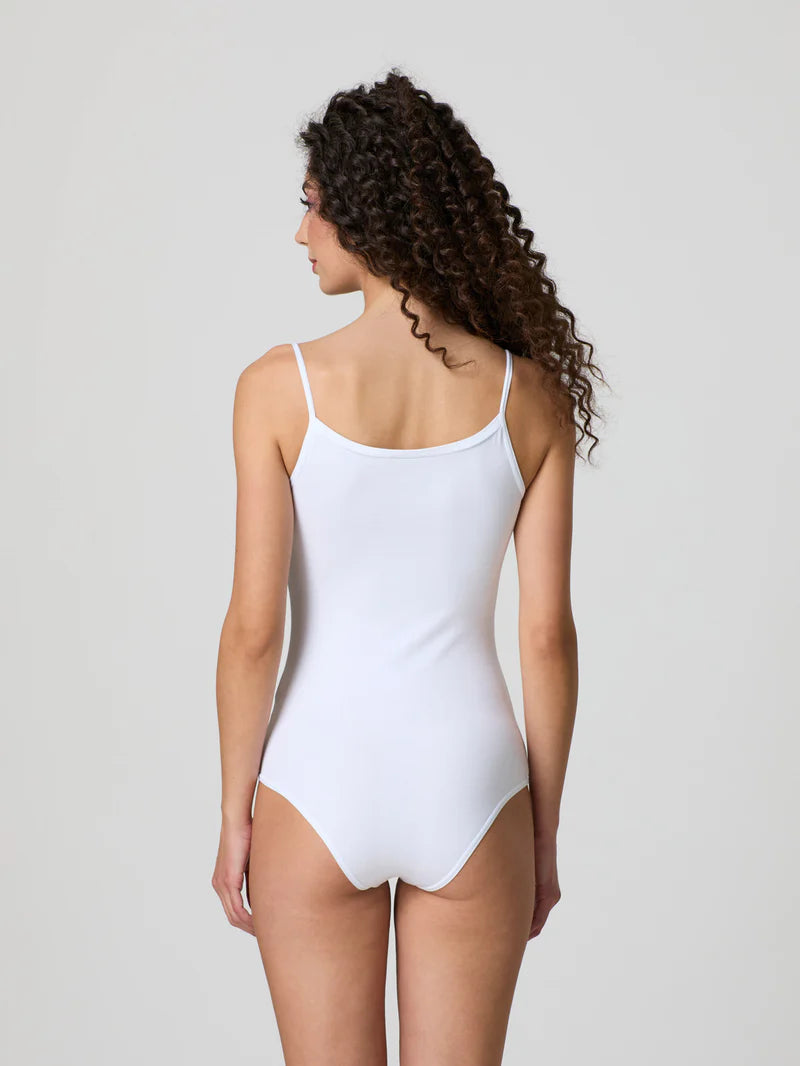 Body Jadea con spalline sottili in cotone