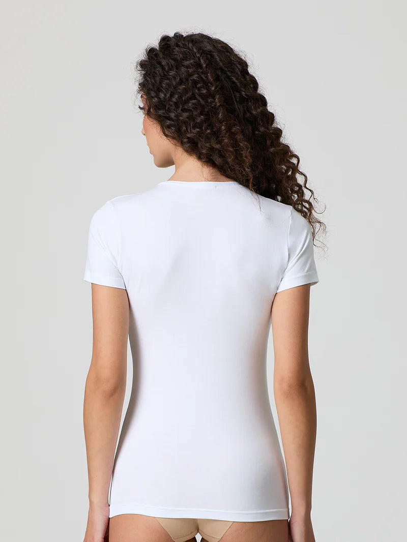 T-shirt Jadea a girocollo in cotone modal