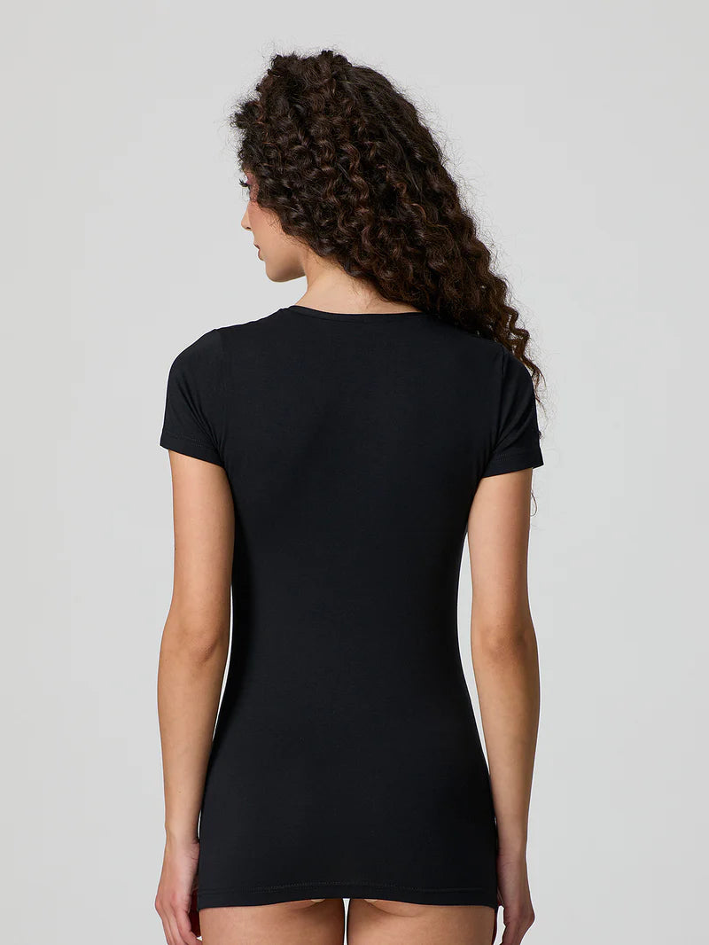 T-shirt Jadea a girocollo in cotone modal