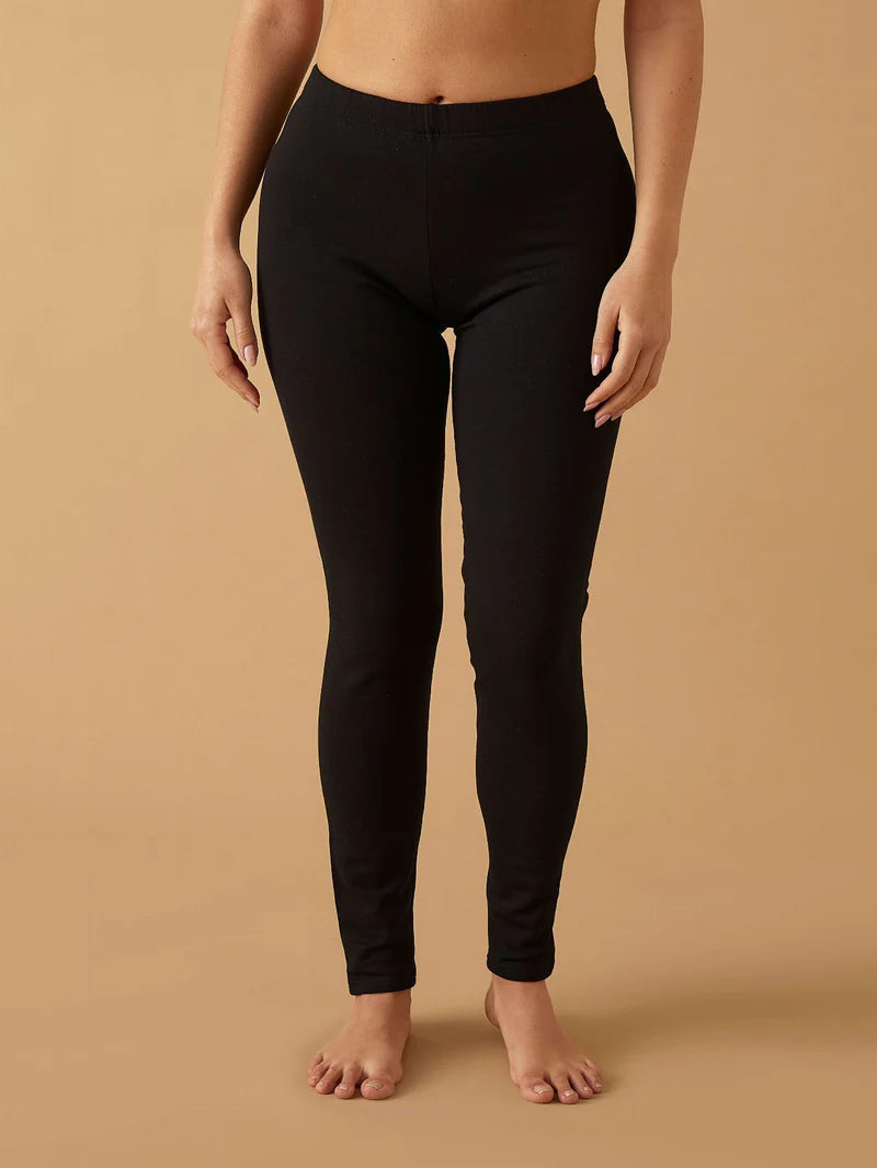 Leggings Jadea taglie maxi in cotone doppiato