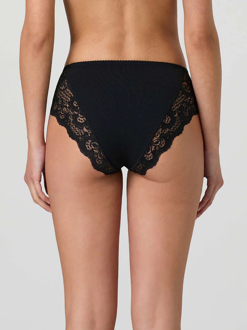 3 pezzi Slip Jadea in cotone modal con bordo a smerlo e pizzo