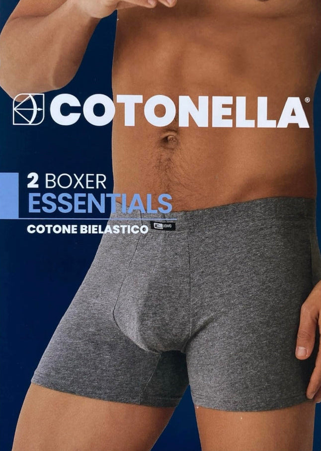 2 Pezzi Boxer Cotonella cotone bielastico