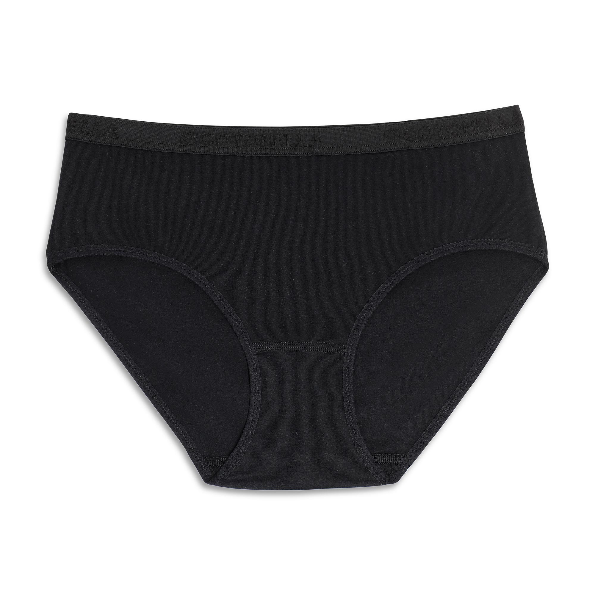 2 Pezzi Slip midi Cotonella con elastico in vita