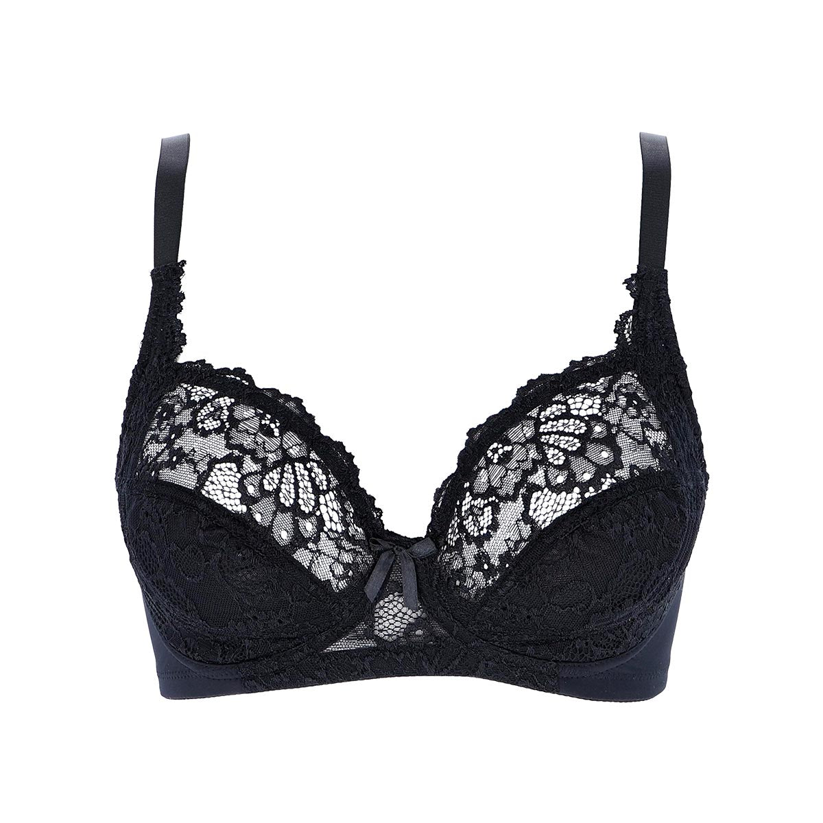 Reggiseno Cotonella sfoderato senza ferretto in microfibra e pizzo