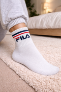 3 Pezzi Calze Fila Righe Retrò