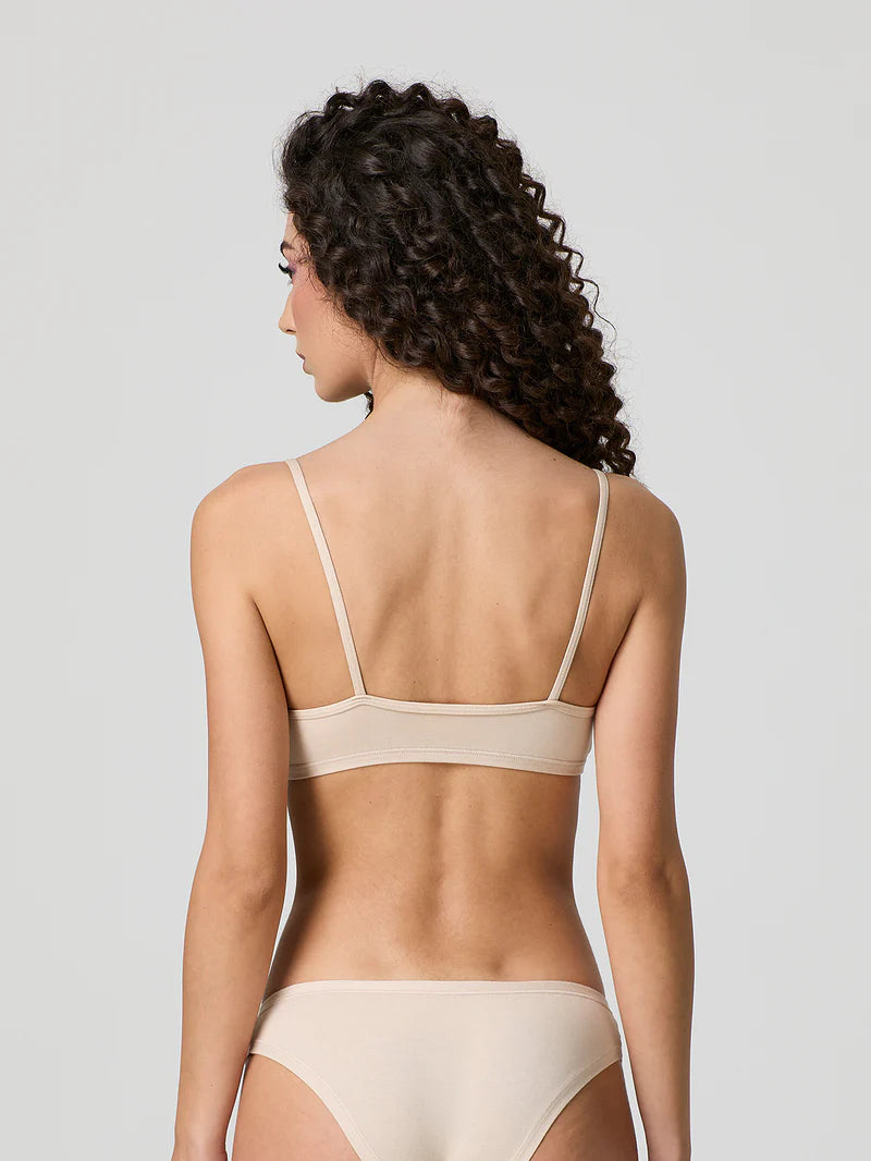 Top Jadea brassiere con spalline in cotone modal