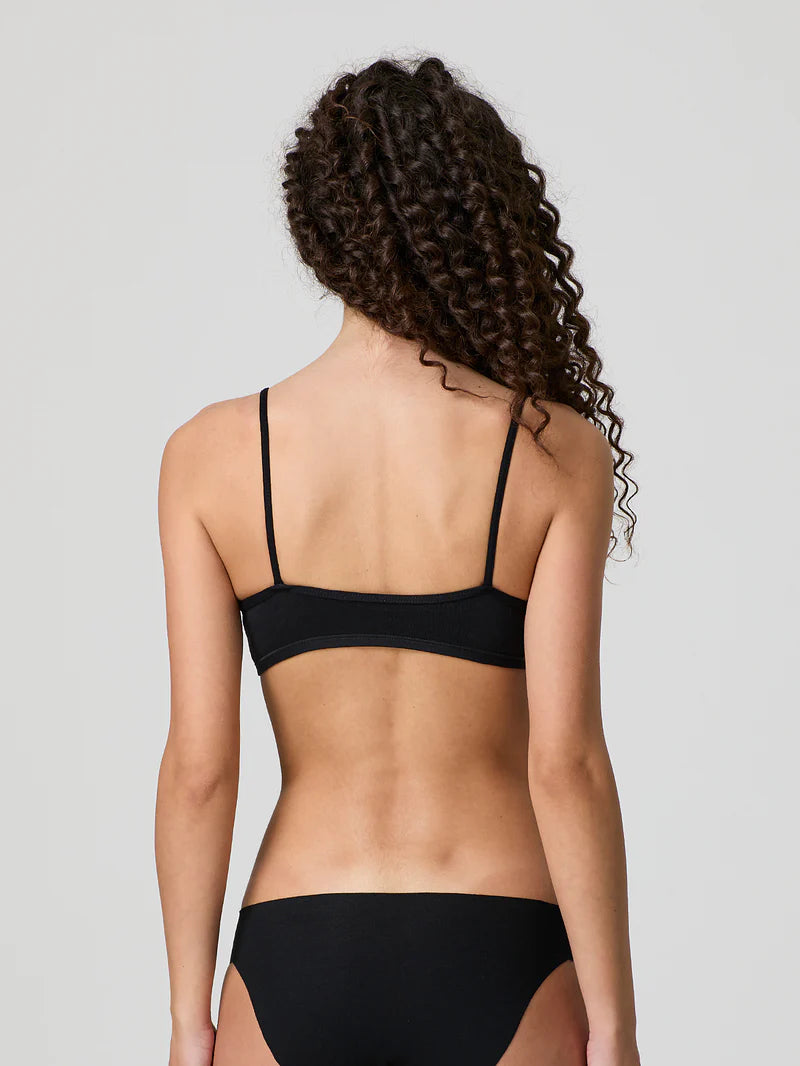 Top Jadea brassiere con spalline in cotone modal