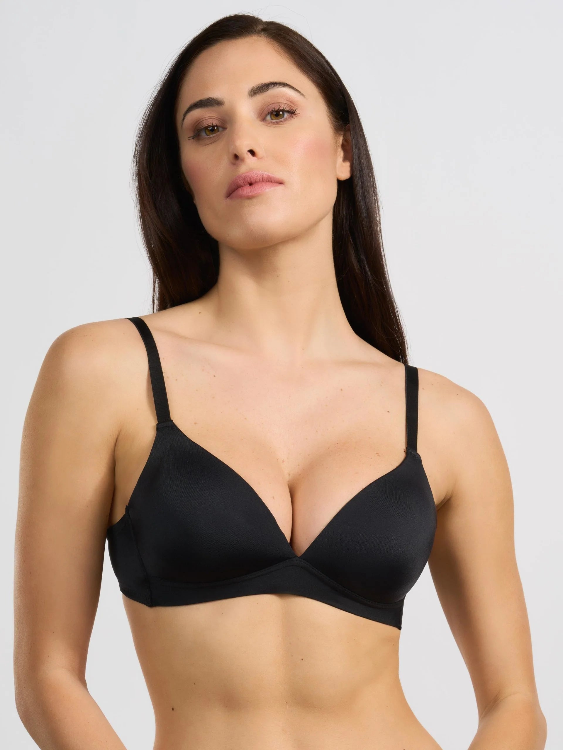 Reggiseno a triangolo imbottito in microfibra elasticizzata