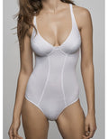Body Lormar modellante senza ferretto in cotone elasticizzato spalla larga