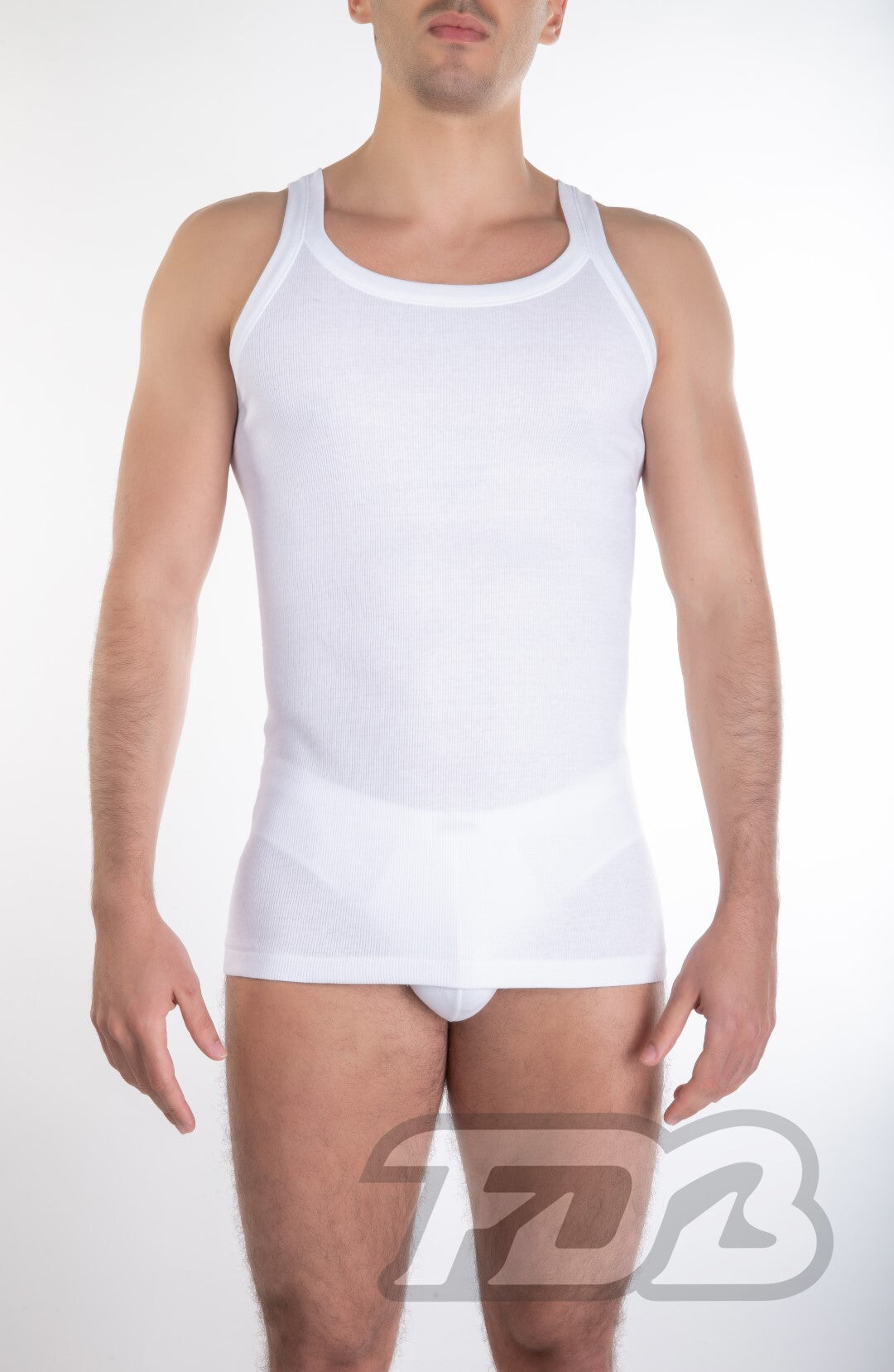 Spalla stretta FDB 100 % cotone costina made in Italy