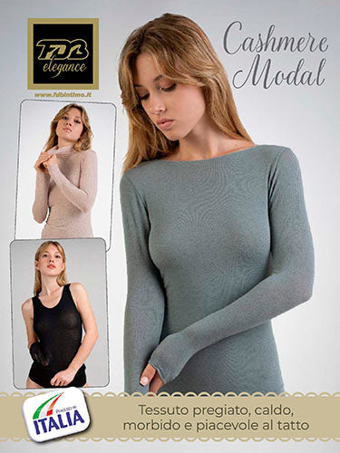 Spalla larga in caldo cashmere modal