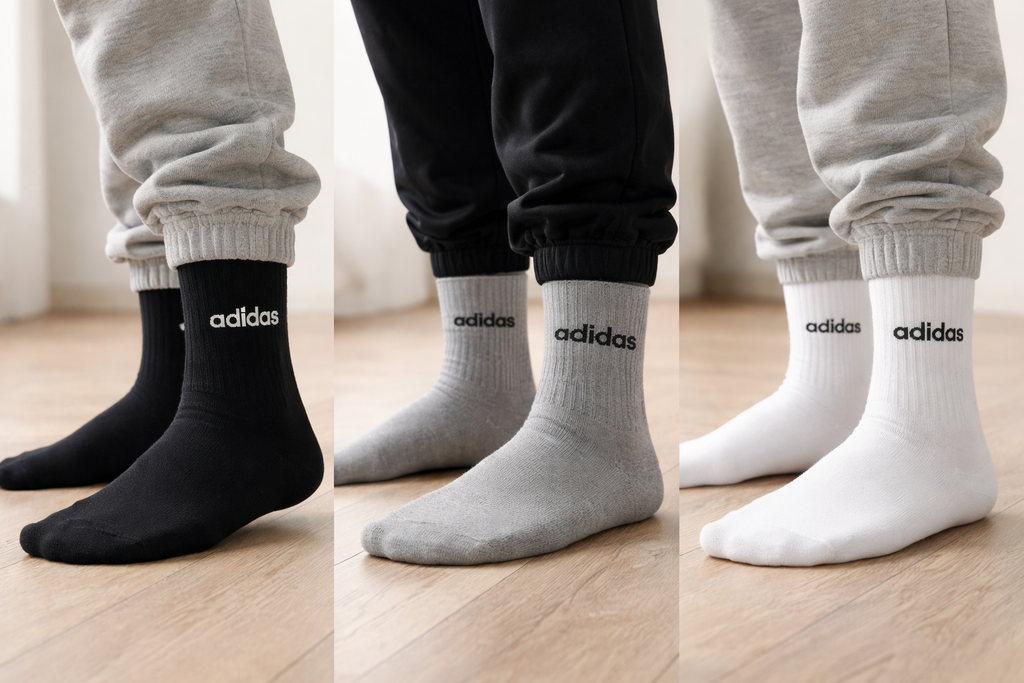 3 Pezzi Calze Adidas in spugna