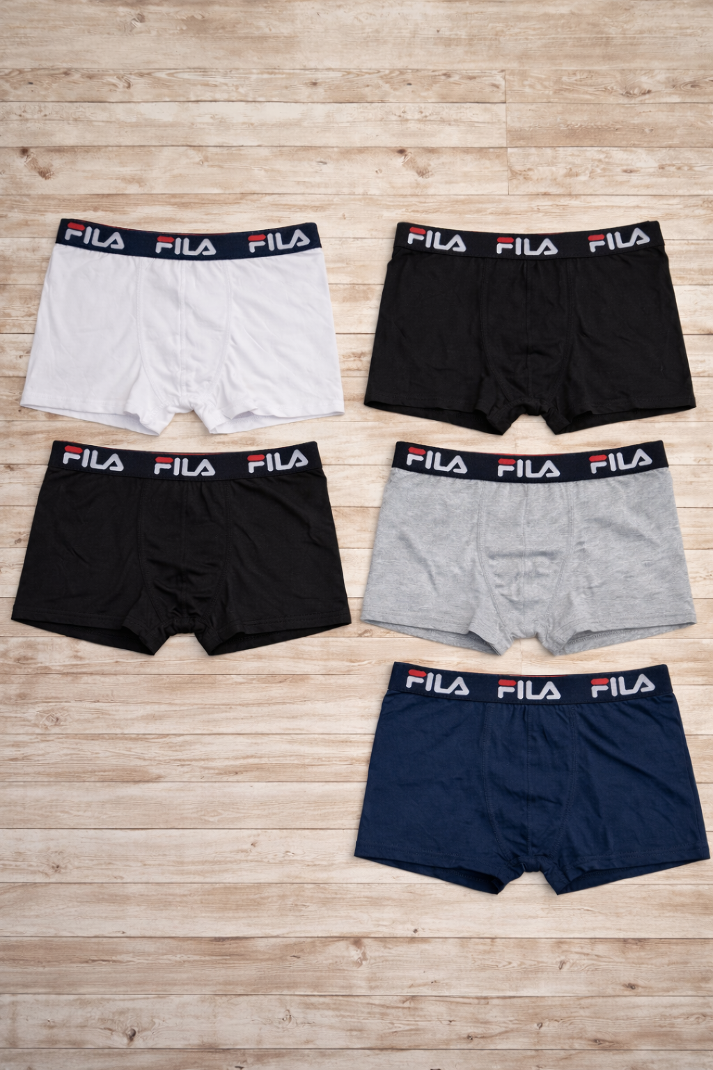 3 Pezzi Boxer Fila elastico con logo