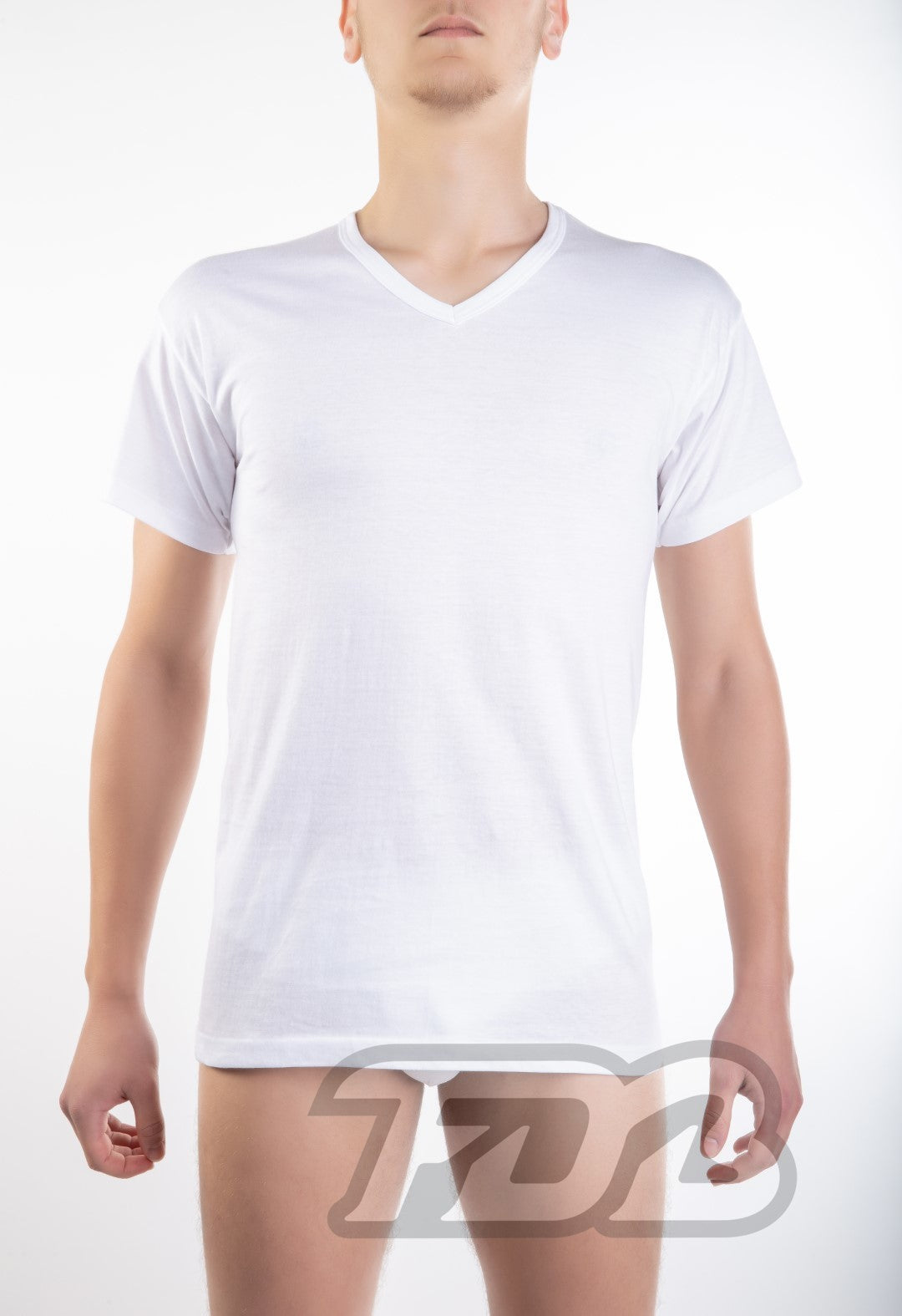 Mezza manica FDB a V profondo cotone jersey