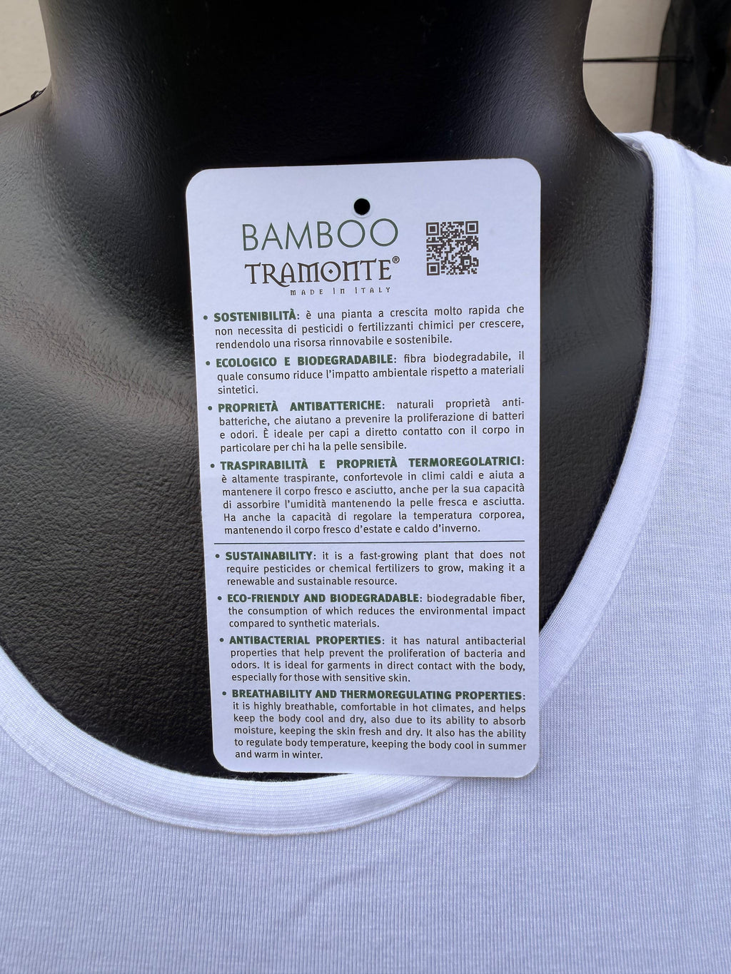 Bamboo Tramonte Maglia con Vestibilità Morbida