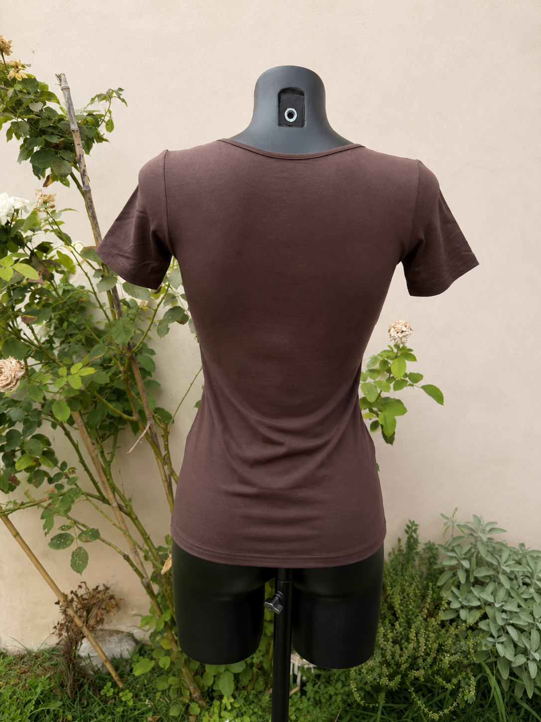 T-shirt donna in Micromodal aderente – Tramonte Made in Italy