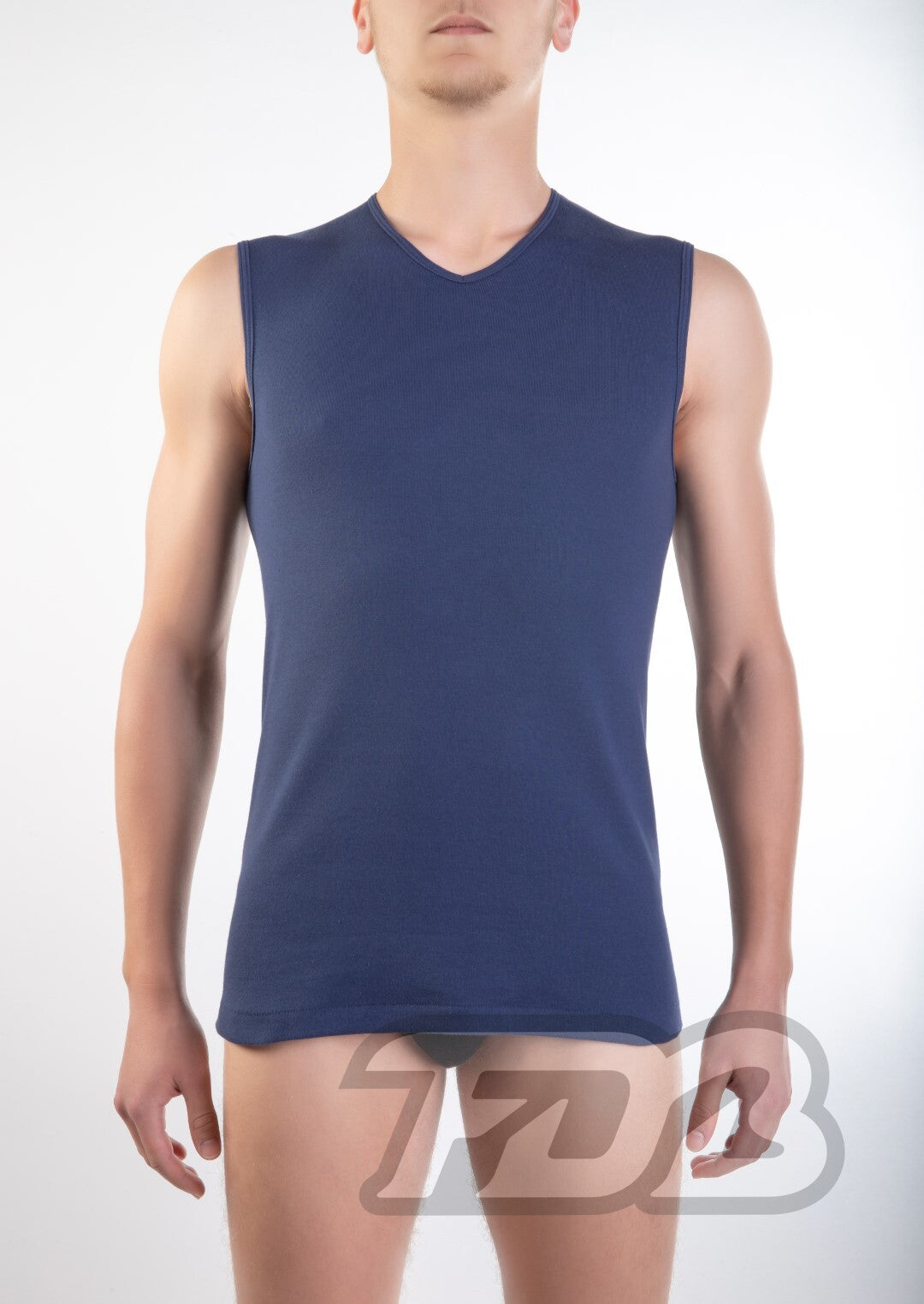 Smanicato FDB a V 100% cotone made in Italy