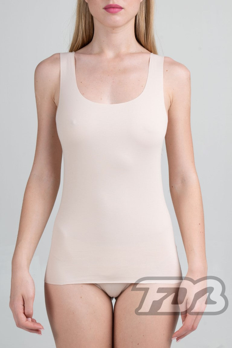 Canotta spalla larga taglio laser Invisibile