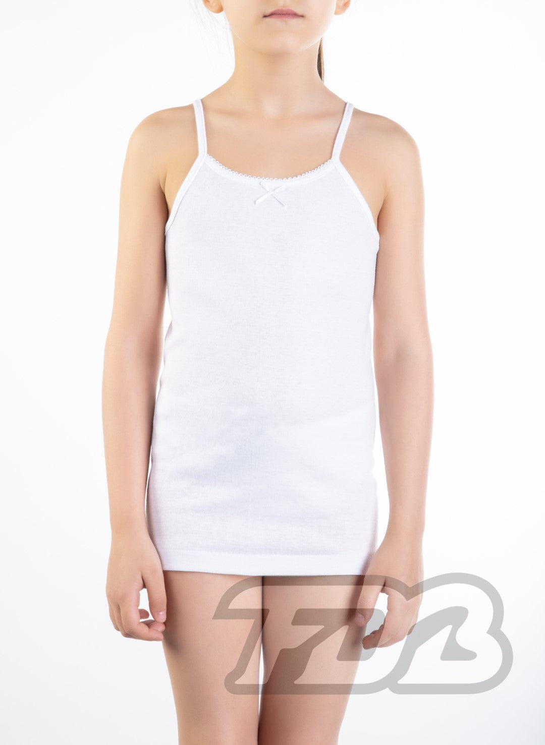 Top con fiocchetto 100% cotone